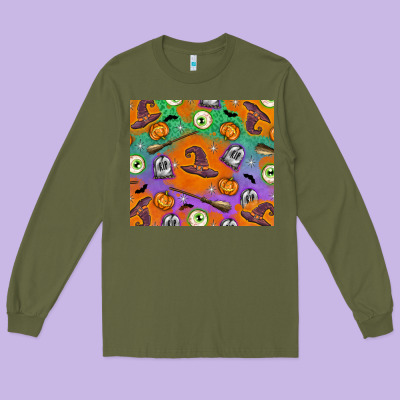 Halloween Long Sleeve Tee Designed By Texasbilliewilder