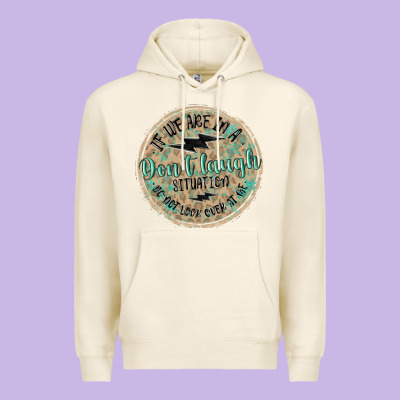 If We Are In A Don't Laugh Situation Premium Hoodie Designed By Maliassmallbusiness