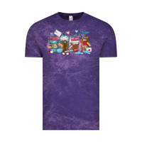 Cloud Purple nurse elements coffee cups Vintage Tee - MaliasSmallBusiness
