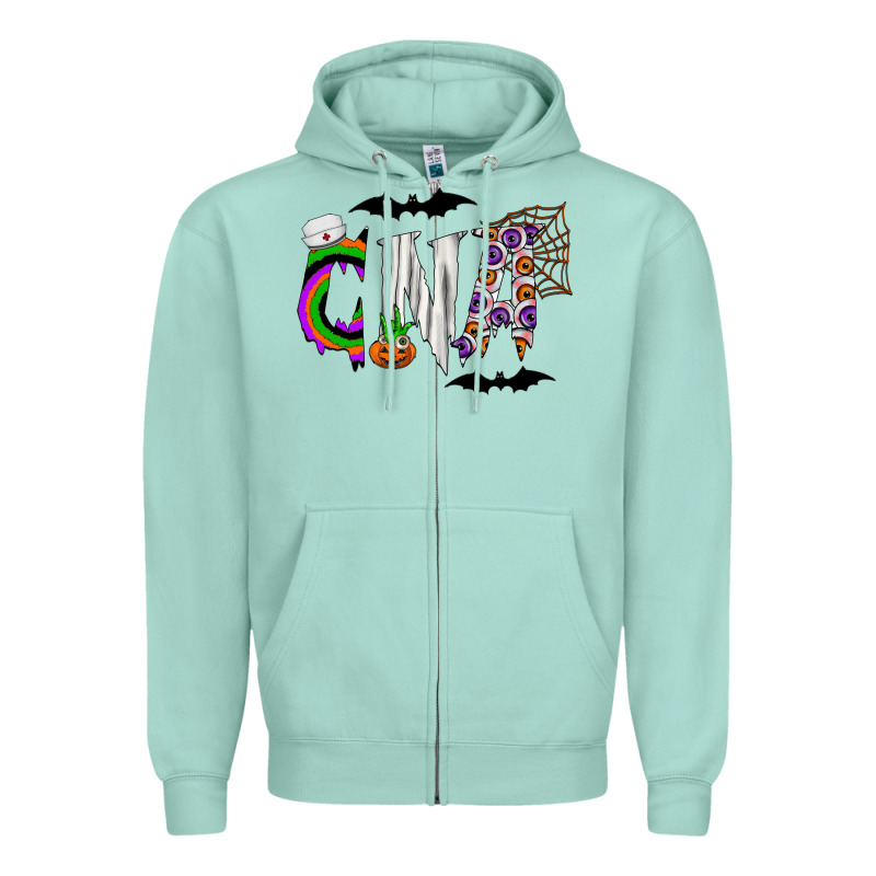 Halloween Cna Zipper Hoodie by CowhideDigitalArt | Teevron