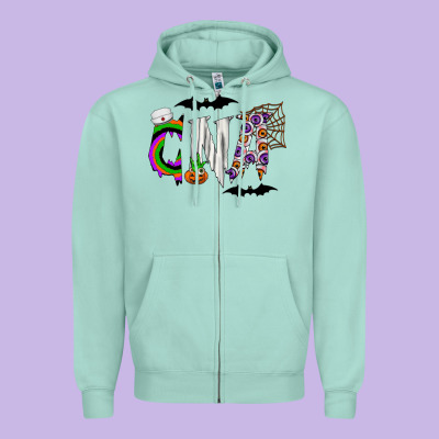 Halloween Cna Zipper Hoodie Designed By Cowhidedigitalart