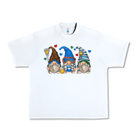 White lacrosse gnomes Urban Heavy Tee - Zillion Design Studio
