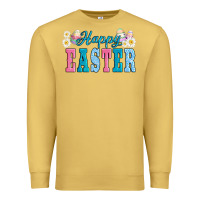 Antique Gold happy easter eggs Premium Sweatshirt - AdoDesignShop