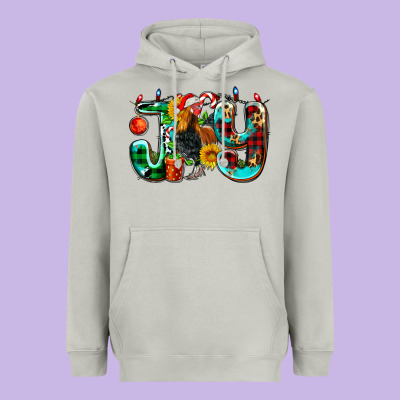 Joy With Roaster Heavyweight Hoodie Designed By Adodesignshop