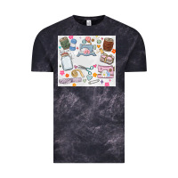 Cloud Black sewing Vintage Tee - MaliasSmallBusiness
