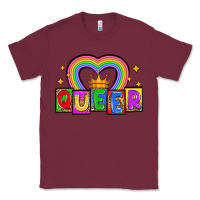 Burgundy queer Classic Tee - Zillion Design Studio