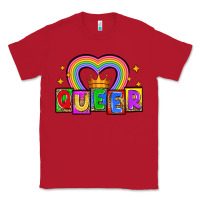 Red queer Classic Tee - Zillion Design Studio