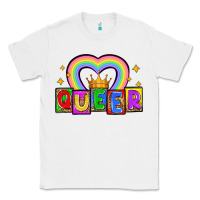 White queer Classic Tee - Zillion Design Studio