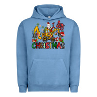 Pigment Pebble Blue I Dig Christmas Urban Hoodie - MaliasSmallBusiness