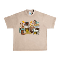 French Oak coffee cups horses Urban Heavy Tee - texasbilliewilder