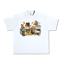 White coffee cups horses Urban Heavy Tee - texasbilliewilder