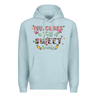 Blue Mist my class is full of sweet hearts Premium Hoodie - MaliasSmallBusiness