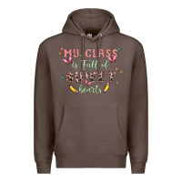 Coffee my class is full of sweet hearts Premium Hoodie - MaliasSmallBusiness