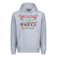 Heather Grey my class is full of sweet hearts Premium Hoodie - MaliasSmallBusiness