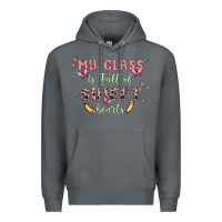 Rock my class is full of sweet hearts Premium Hoodie - MaliasSmallBusiness