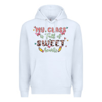 White my class is full of sweet hearts Premium Hoodie - MaliasSmallBusiness