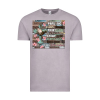 Vintage Zinc pray big worry small trust god Vintage Tee - MaliasSmallBusiness