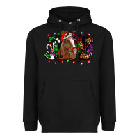 Black joy and horse Christmas Heavyweight Hoodie - AdoDesignShop