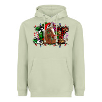 Matcha joy and horse Christmas Heavyweight Hoodie - AdoDesignShop