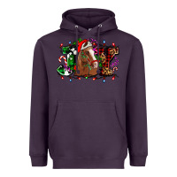 Plum joy and horse Christmas Heavyweight Hoodie - AdoDesignShop