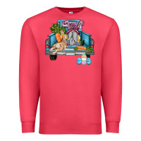 Cardinal easter truck with gnome and rabbit Premium Sweatshirt - AdoDesignShop