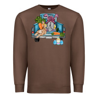 Chestnut easter truck with gnome and rabbit Premium Sweatshirt - AdoDesignShop