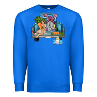 True Royal easter truck with gnome and rabbit Premium Sweatshirt - AdoDesignShop