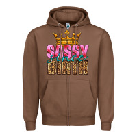 Chestnut sassy since birth Zipper Hoodie - HRA Design Shop