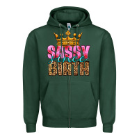 Sports Green sassy since birth Zipper Hoodie - HRA Design Shop