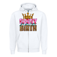 White sassy since birth Zipper Hoodie - HRA Design Shop