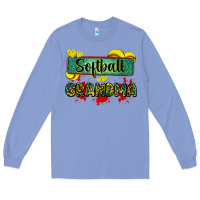 Colony Blue softball grandma with leopard Long Sleeve Tee - Zillion Design Studio