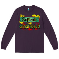Plum softball grandma with leopard Long Sleeve Tee - Zillion Design Studio