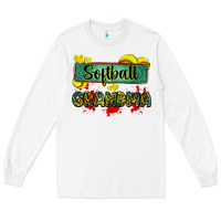 White softball grandma with leopard Long Sleeve Tee - Zillion Design Studio