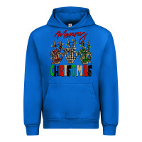 Cobalt Merry Christmas skeleton hands Urban Hoodie - NancyCooperArtShop