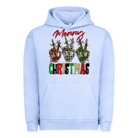 Pigment Grape Ice Merry Christmas skeleton hands Urban Hoodie - NancyCooperArtShop