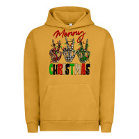 Pigment Peanut Butter Merry Christmas skeleton hands Urban Hoodie - NancyCooperArtShop