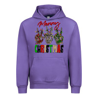 Tulip Merry Christmas skeleton hands Urban Hoodie - NancyCooperArtShop