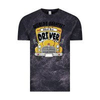 Cloud Black worlds greatest school bus driver Vintage Tee - MaliasSmallBusiness