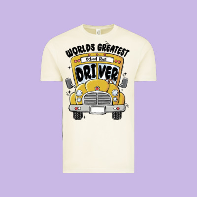 Vintage Tee worlds greatest school bus driver