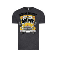 Vintage Black worlds greatest school bus driver Vintage Tee - MaliasSmallBusiness
