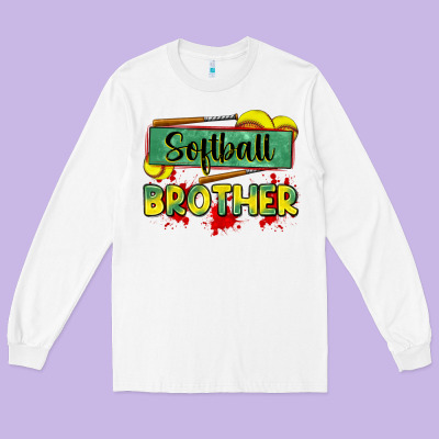Softball Brother Long Sleeve Tee Designed By Zillion Design Studio