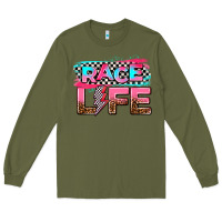 Army Green race life Long Sleeve Tee - AdoDesignShop