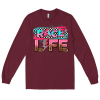 Burgundy race life Long Sleeve Tee - AdoDesignShop