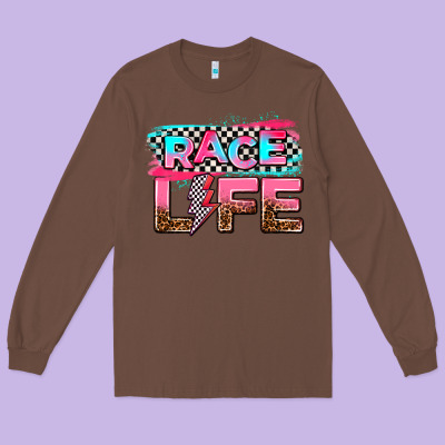 Race Life Long Sleeve Tee Designed By Adodesignshop
