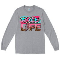 Heather Grey race life Long Sleeve Tee - AdoDesignShop
