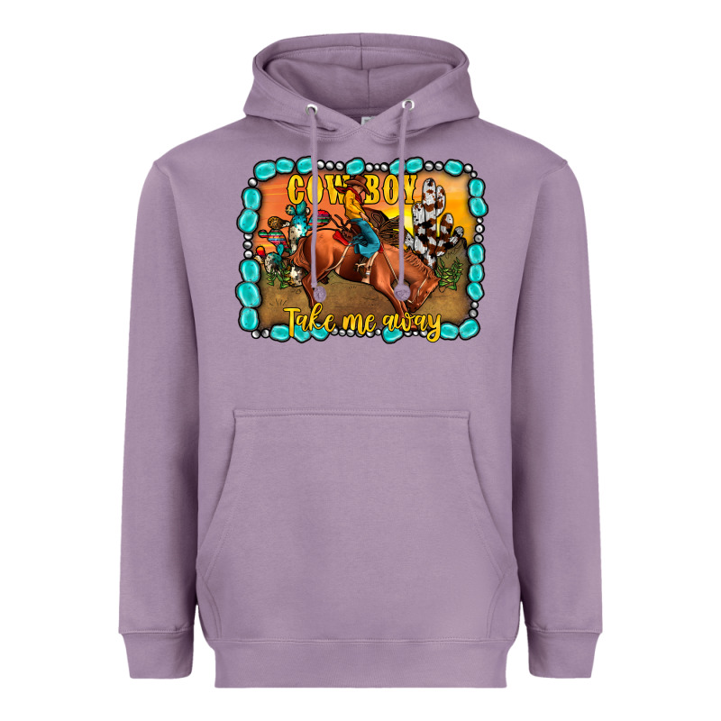 Cowboy Take Me Away Heavyweight Hoodie by JahusDesignShop | Teevron