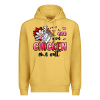 Antique Gold i see you chicken out Premium Hoodie - MaliasSmallBusiness