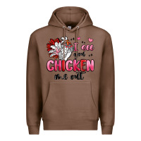 Chestnut i see you chicken out Premium Hoodie - MaliasSmallBusiness
