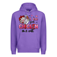 Purple i see you chicken out Premium Hoodie - MaliasSmallBusiness