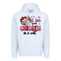 White i see you chicken out Premium Hoodie - MaliasSmallBusiness